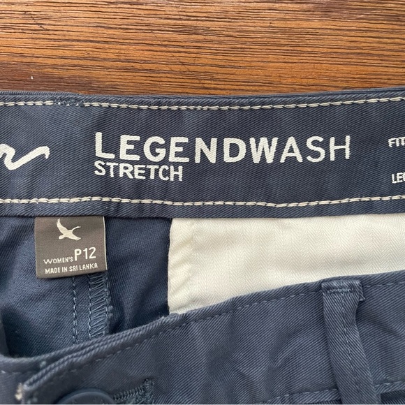 NWT EDDIE BAUER Curvy Straight Leg Stretch Dusty Indigo Mid Rise Dress Pants - Picture 5 of 7